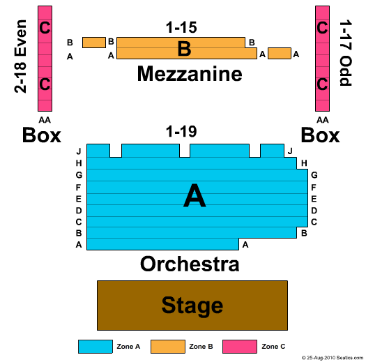 New World Stages: Stage 5 Seating Chart